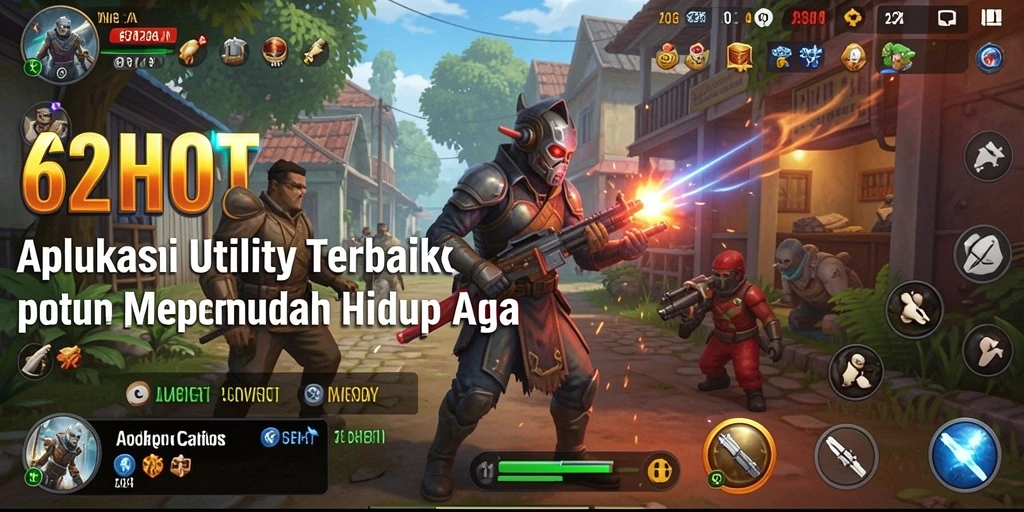 Tampilan antarmuka aplikasi Utility 62HOT yang modern dan fungsional.