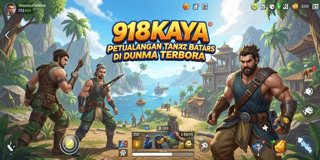 Tangkapan layar gameplay 918KAYA yang menampilkan dunia terbuka yang luas.