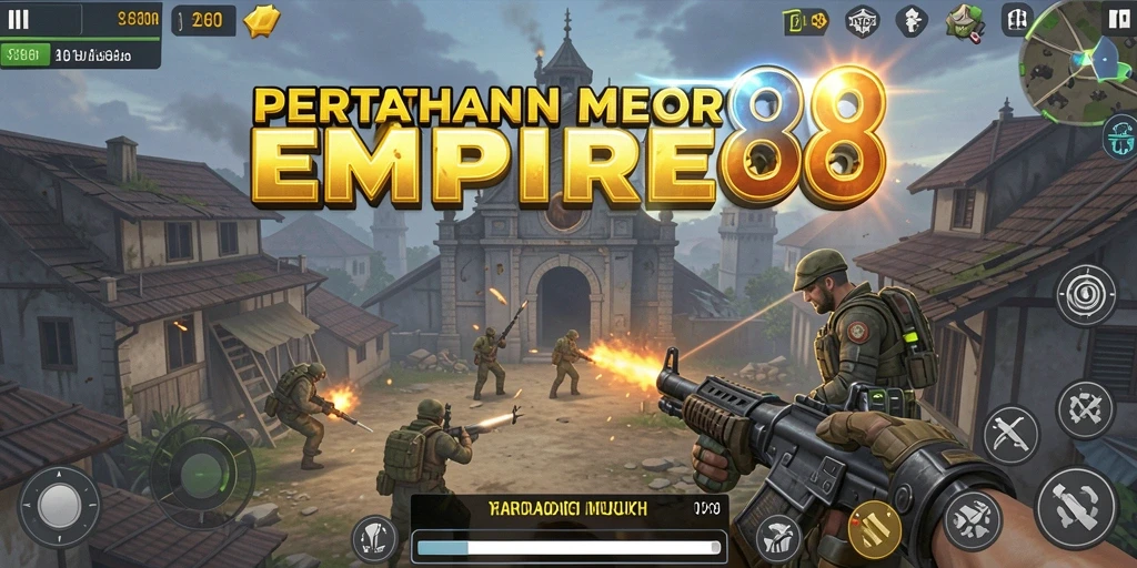 Tampilan menarik dari gameplay seru EMPIRE88 dalam mode Tower Defense.