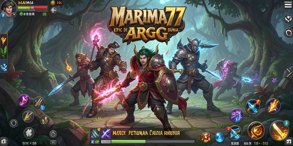 Tangkapan layar utama dari gameplay MARIMA77 yang menegangkan.