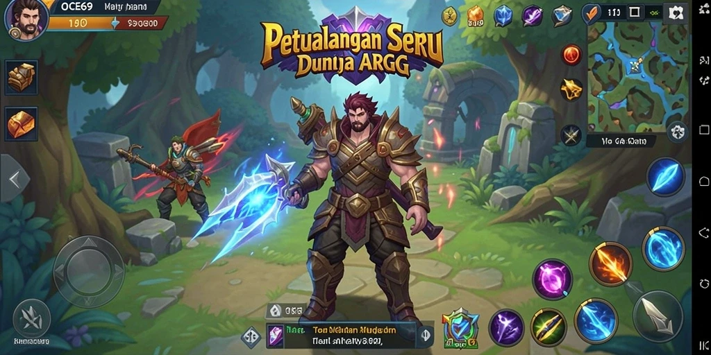 Tampilan gameplay OCE69 yang memukau di dunia fantasi.