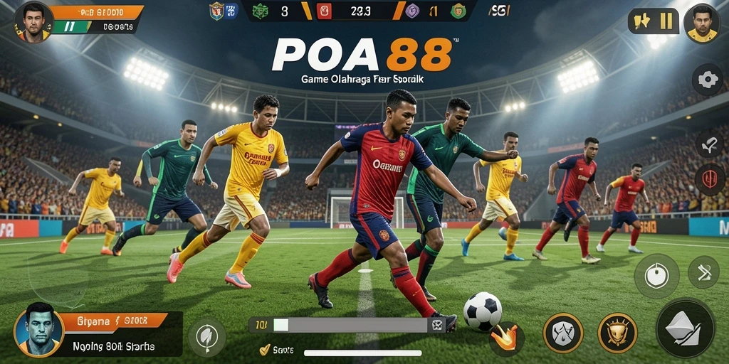 Tampilan menarik dari gameplay POA88 yang penuh aksi olahraga.
