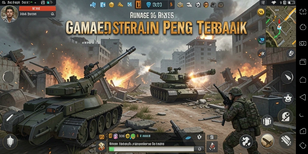 Tampilan gameplay RK55 yang penuh strategi dan pertempuran epik.