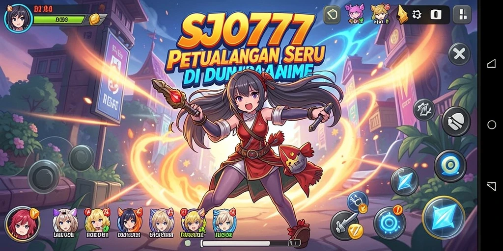 Tampilan gameplay SJO777 yang menarik dan dinamis dalam dunia Anime.