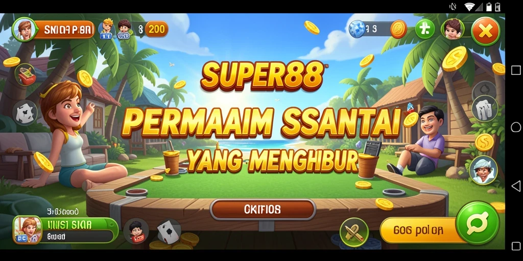 Screenshot utama <strong>SUPER88</strong> menampilkan gameplay yang penuh warna dan menarik.